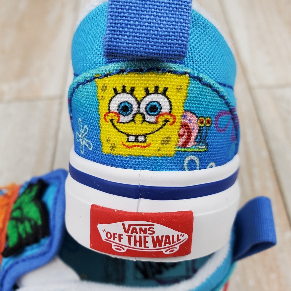 Vans X SpongeBob Slip On Velcro 124 Conch … - Picture 5 of 12